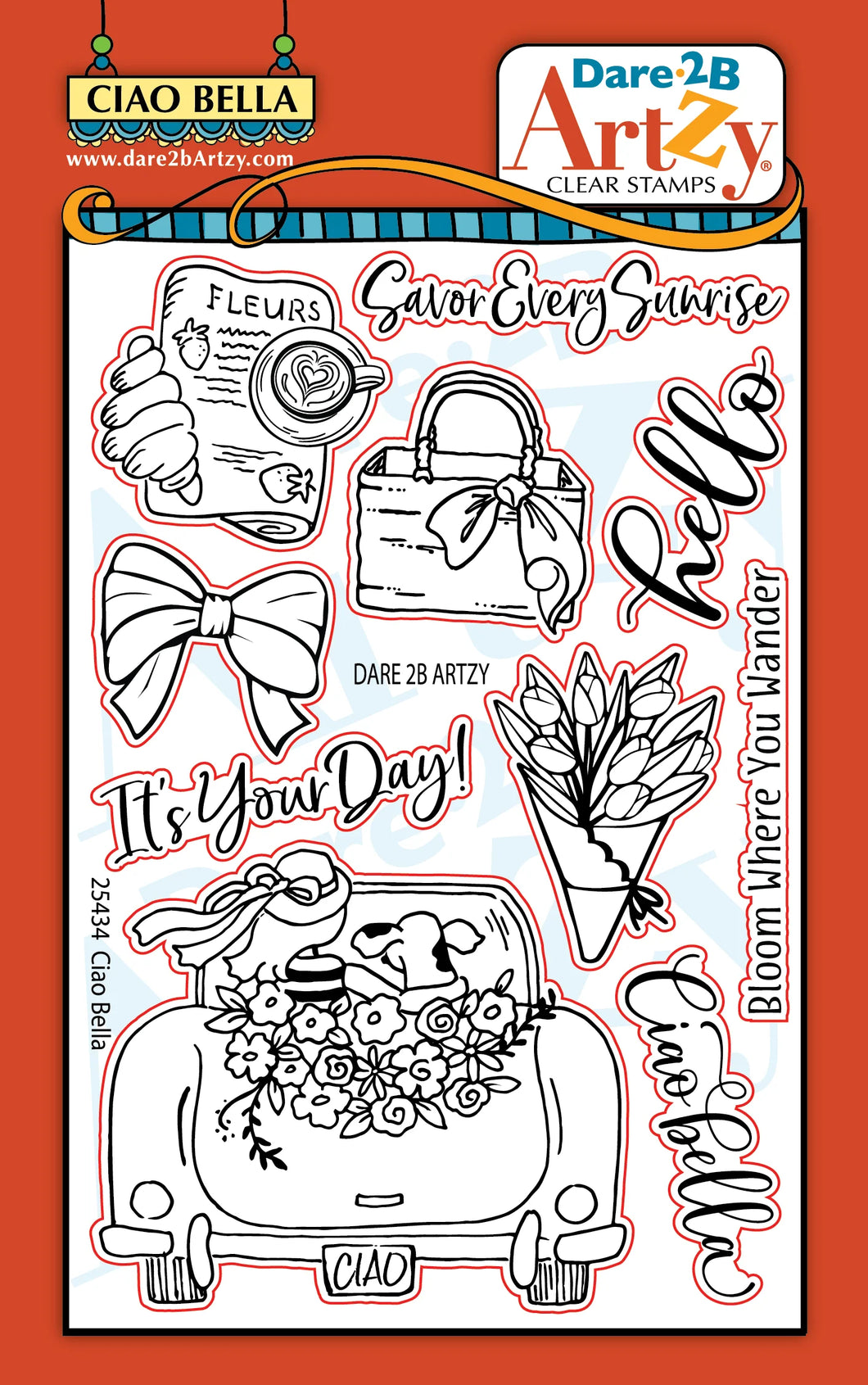 Stamps: Dare 2B Artzy-Ciao Bella