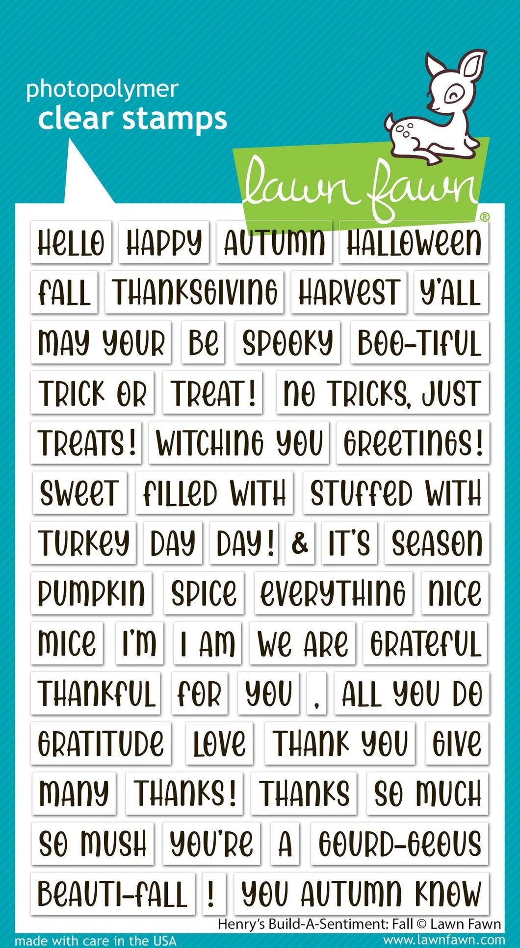 Stamps: Lawn Fawn-Henry’s Build-A-Sentiment: Fall