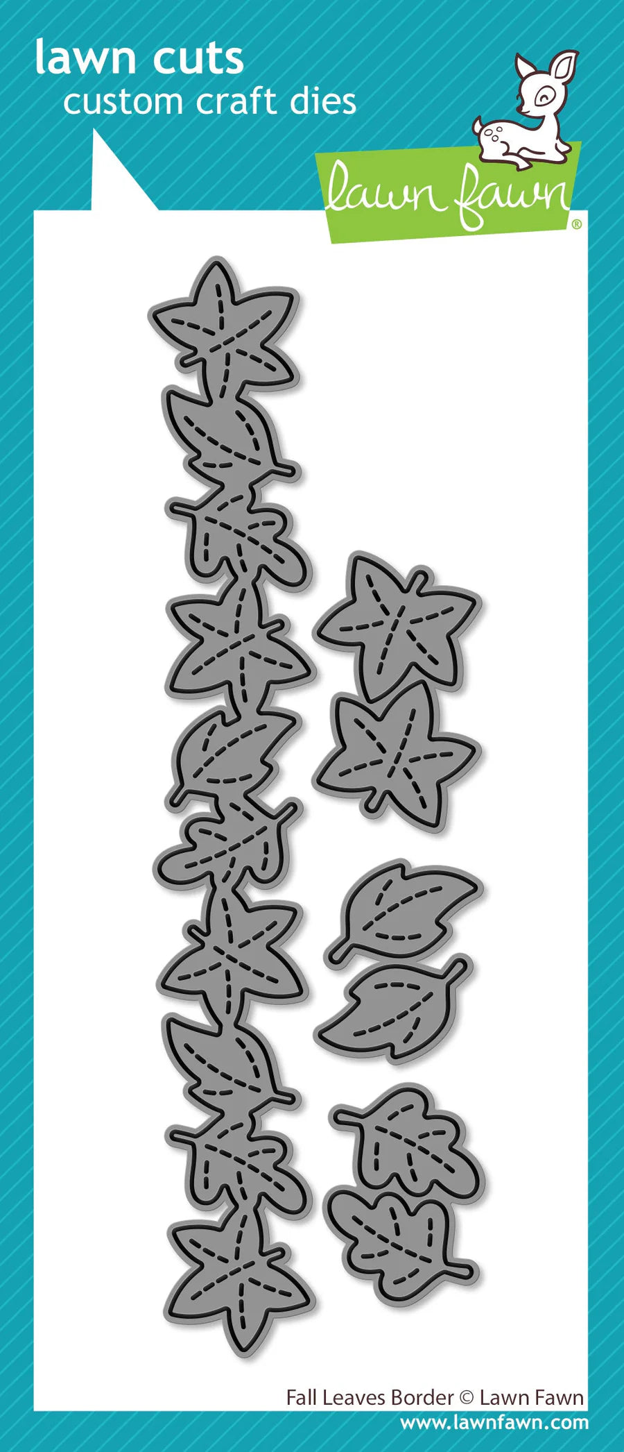 Dies: Lawn Fawn-Fall Leaves Border