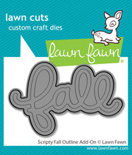 Load image into Gallery viewer, Dies: Lawn Fawn-Scripty Fall Outline Add-On
