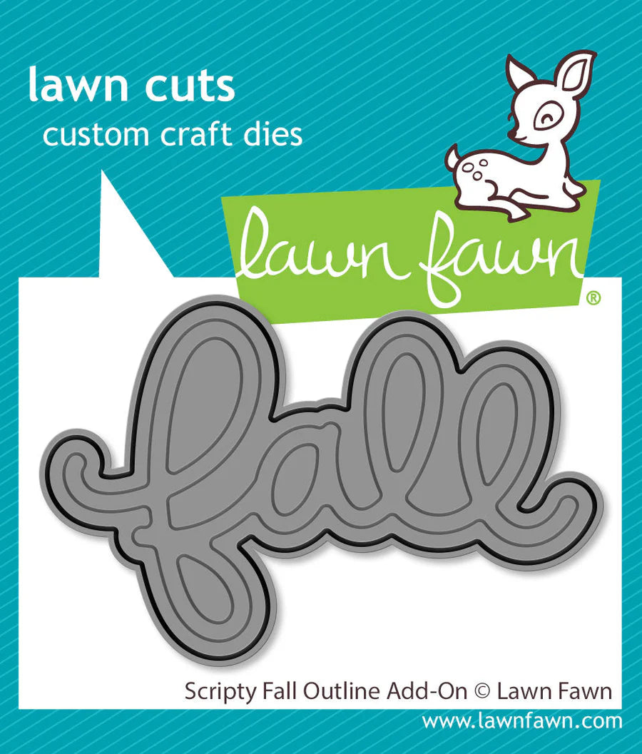 Dies: Lawn Fawn-Scripty Fall Outline Add-On