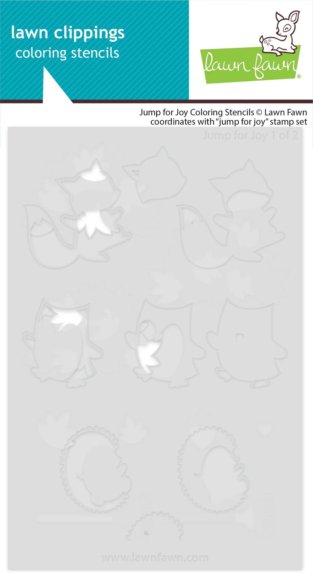Stencils: Lawn Fawn-Jump for Joy Coloring Stencils