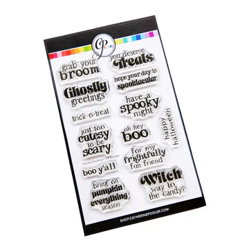 Stamps: Catherine Pooler Designs-Ghostly Greetings Sentiment Stamp Set