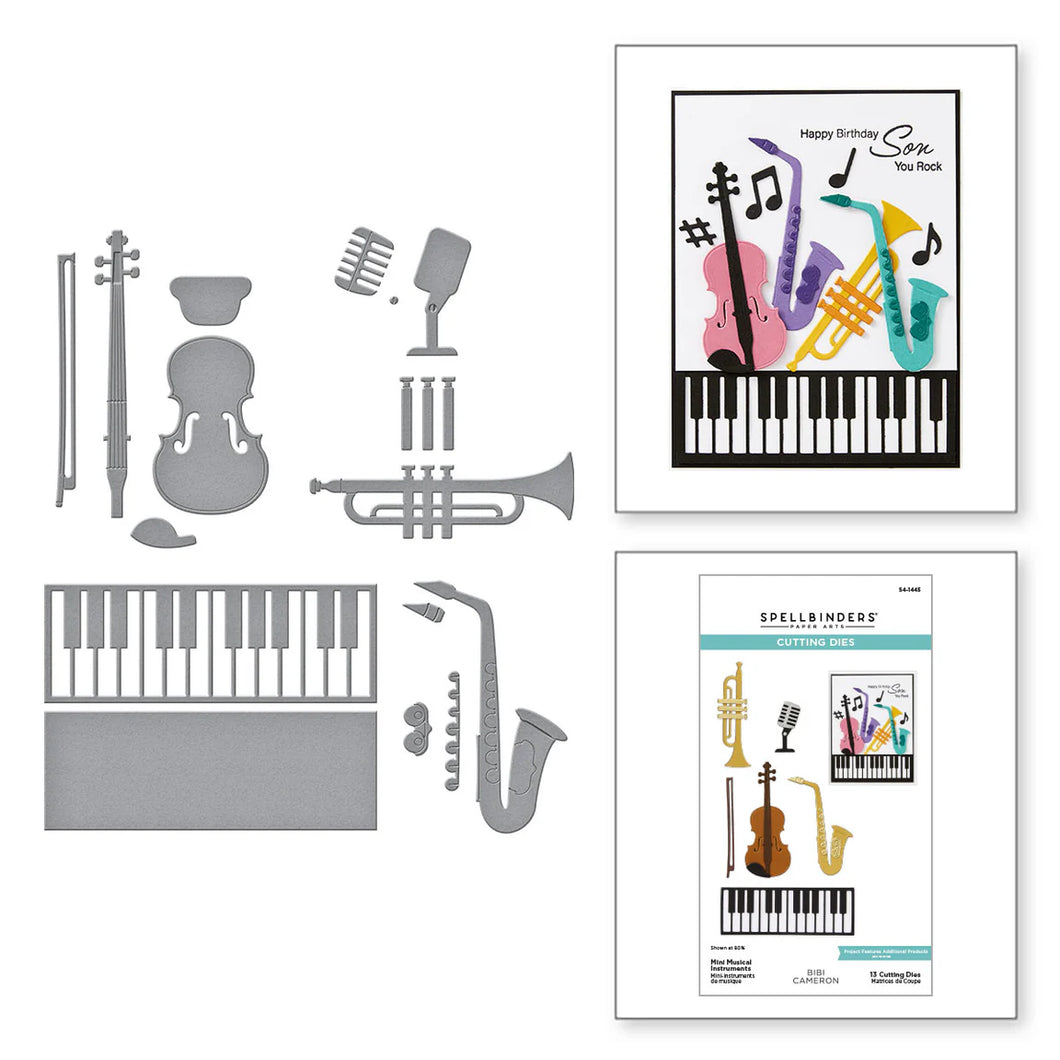 Dies: Spellbinders-Mini Musical Instruments