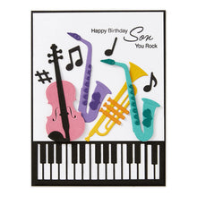 Load image into Gallery viewer, Stamps: Spellbinders-FAMILY MUSICAL MIX GREETINGS CLEAR STAMP SET
