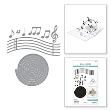 Load image into Gallery viewer, Dies: Spellbinders-Musical Notes &amp; Stave Pop-Up
