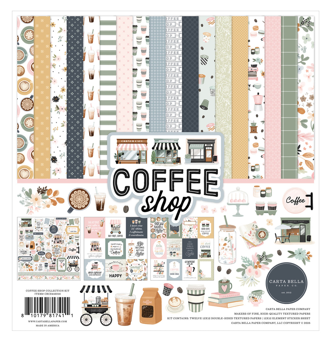 12x12 Paper: Carta Bella-Coffee Shop