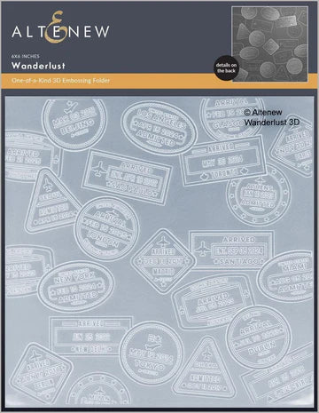 Embossing Folder: Altenew-Wanderlust 3D Embossing Folder