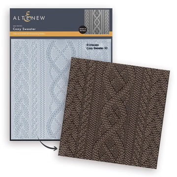 3D Embossing Folder: Altenew-Cozy Sweater