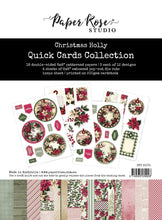 Load image into Gallery viewer, Card Kit: Paper Rose Studio-Christmas Holly 6x8&quot; Quick Cards Collection
