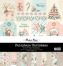Load image into Gallery viewer, 12x12 Paper: Paper Rose Studio-Fairytale Christmas Paper Collection
