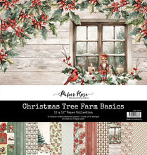 Load image into Gallery viewer, 12x12 Paper: Paper Rose Studio-CHRISTMAS TREE FARM BASICS PAPER COLLECTION
