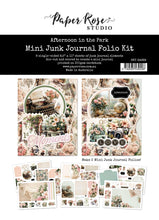 Load image into Gallery viewer, Mini Album: Paper Rose Studio-Afternoon in the Park 8.5&quot; x 11&quot; Mini Junk Journal Folio Kit
