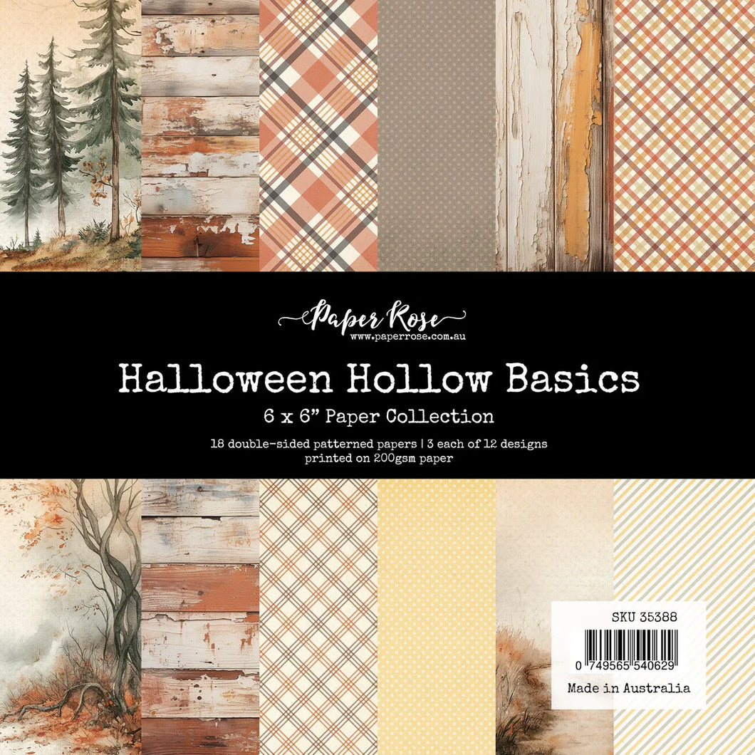 6x6 Paper: Paper Rose Studio-Halloween Hollow Basics 6x6 Paper Collection