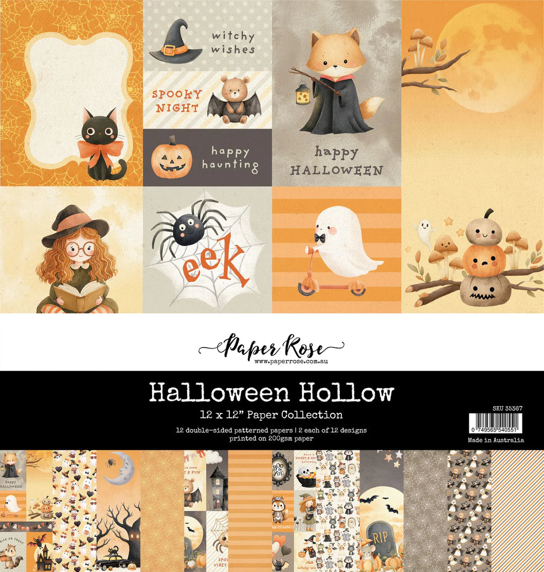 12x12 Paper: Paper Rose Studio-Halloween Hollow Paper Collection