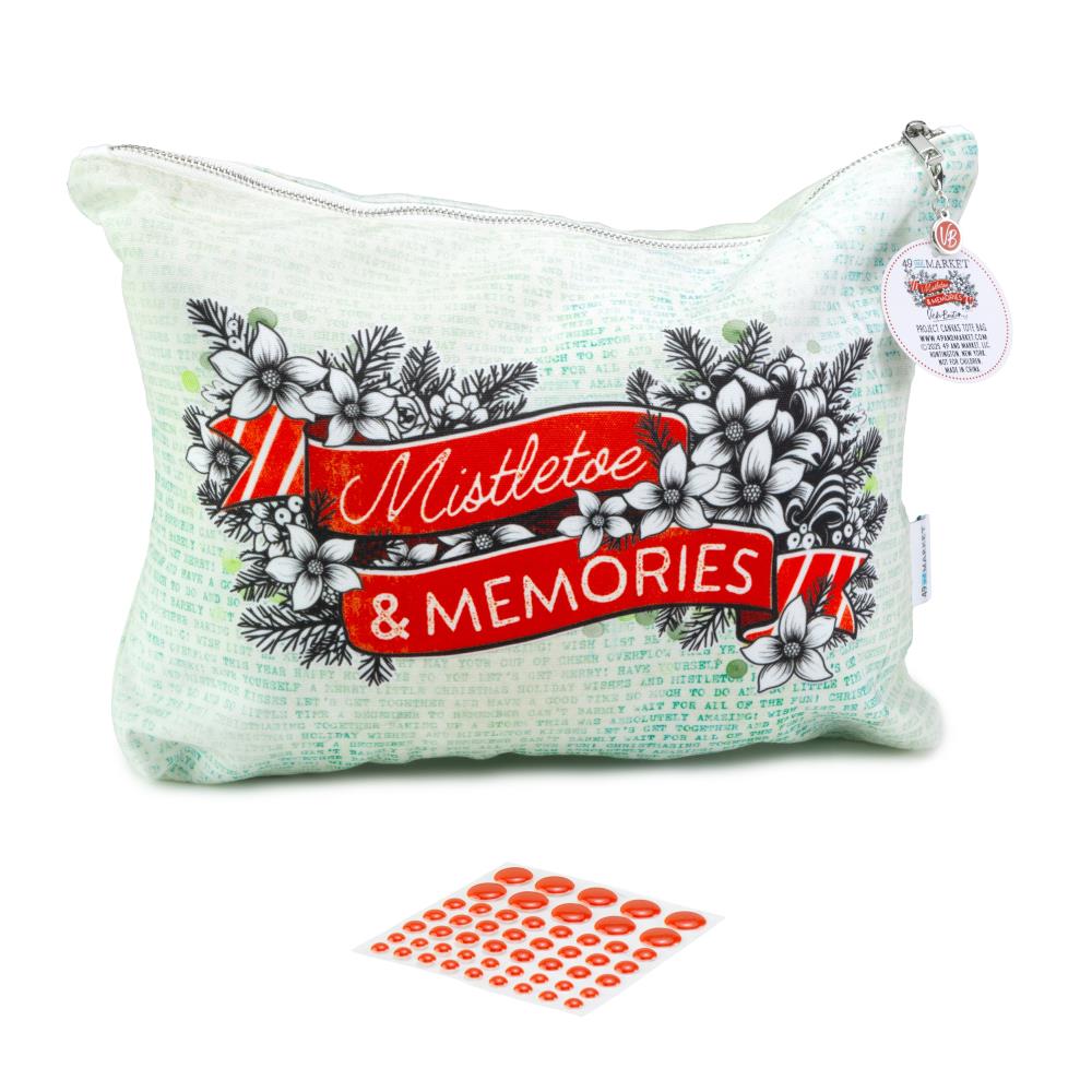 Storage Solutions: 49 And Market-Zippered Tote Bag-Mistletoe And Memories