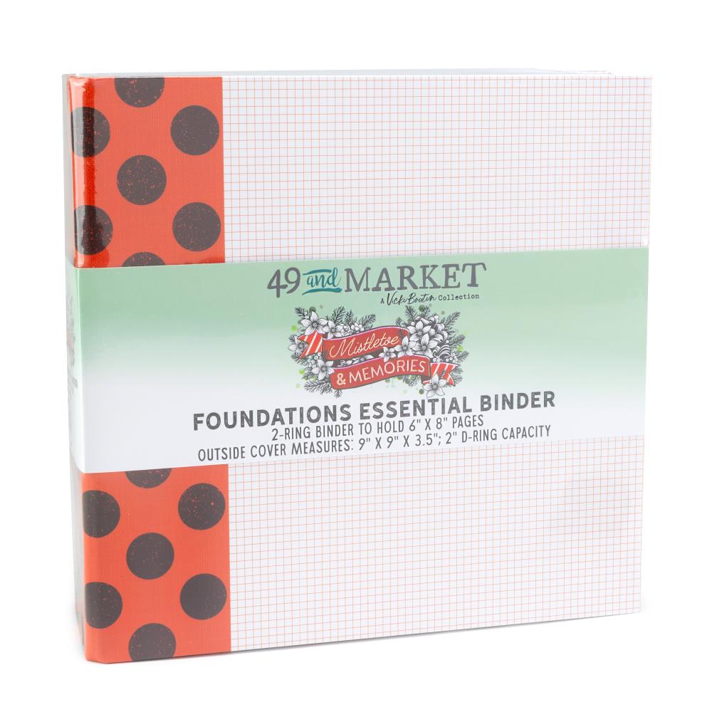Mini Albums: 49 And Market-Binder Album Kit-Mistletoe And Memories