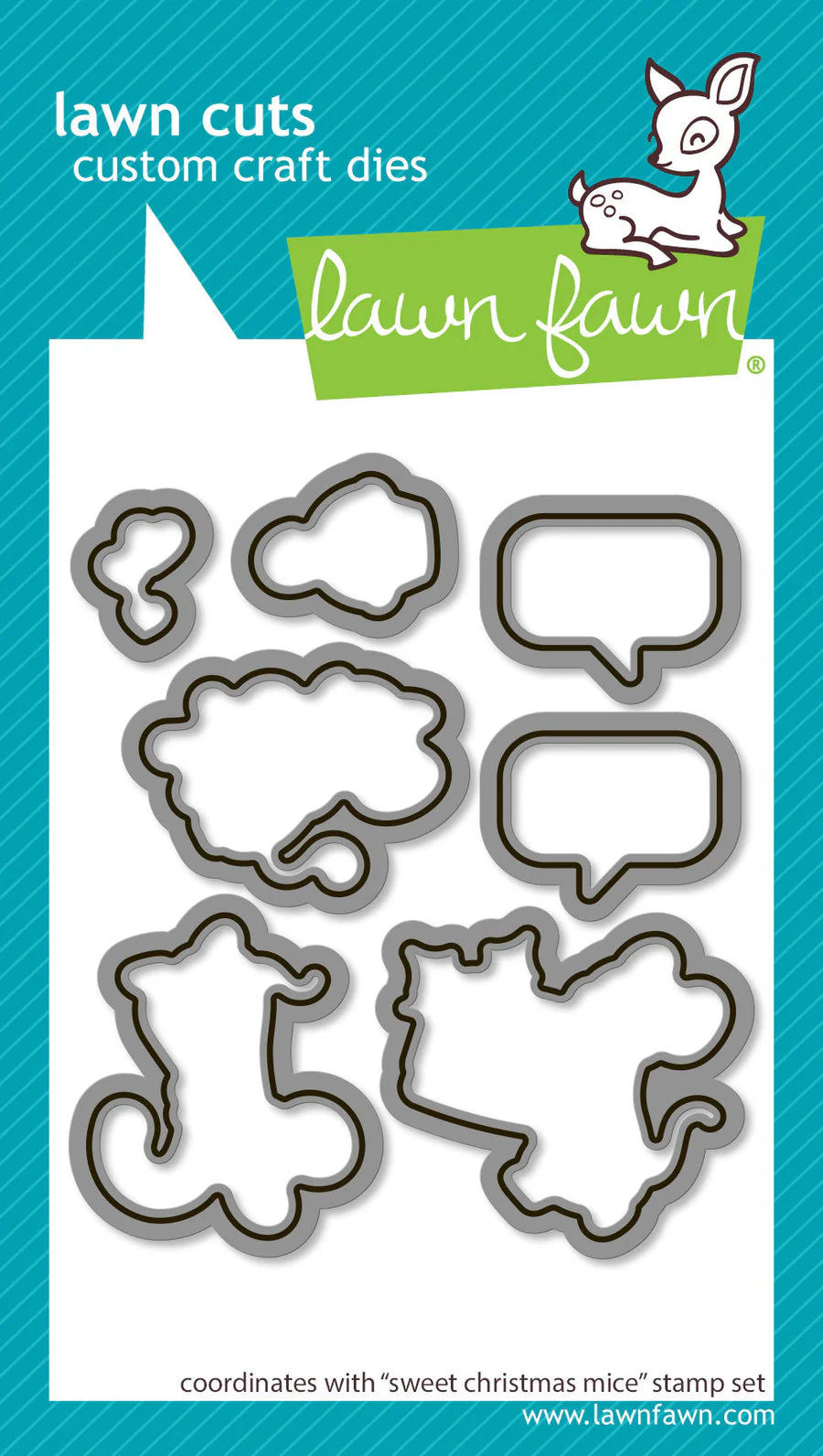 Dies: Lawn Fawn-Sweet Christmas Mice