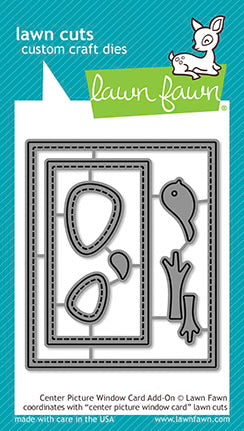 Dies: Lawn Fawn-Center Picture Window Card Add-On