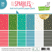 Load image into Gallery viewer, 6x6 Paper: Lawn Fawn-All The Sparkles Petite Pack
