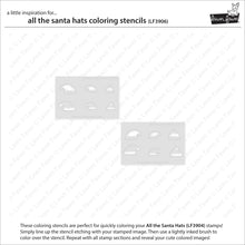 Load image into Gallery viewer, Stencils: Lawn Fawn-All The Santa Hats Coloring Stencils
