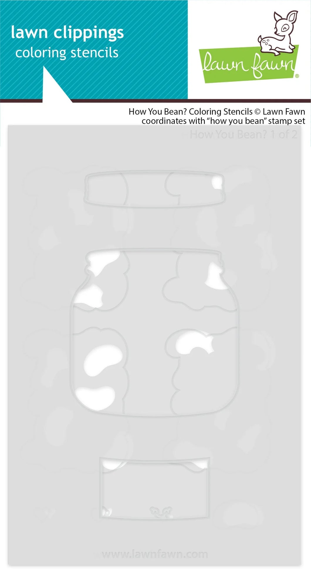 Stencils: Lawn Fawn-How You Bean? Coloring Stencils