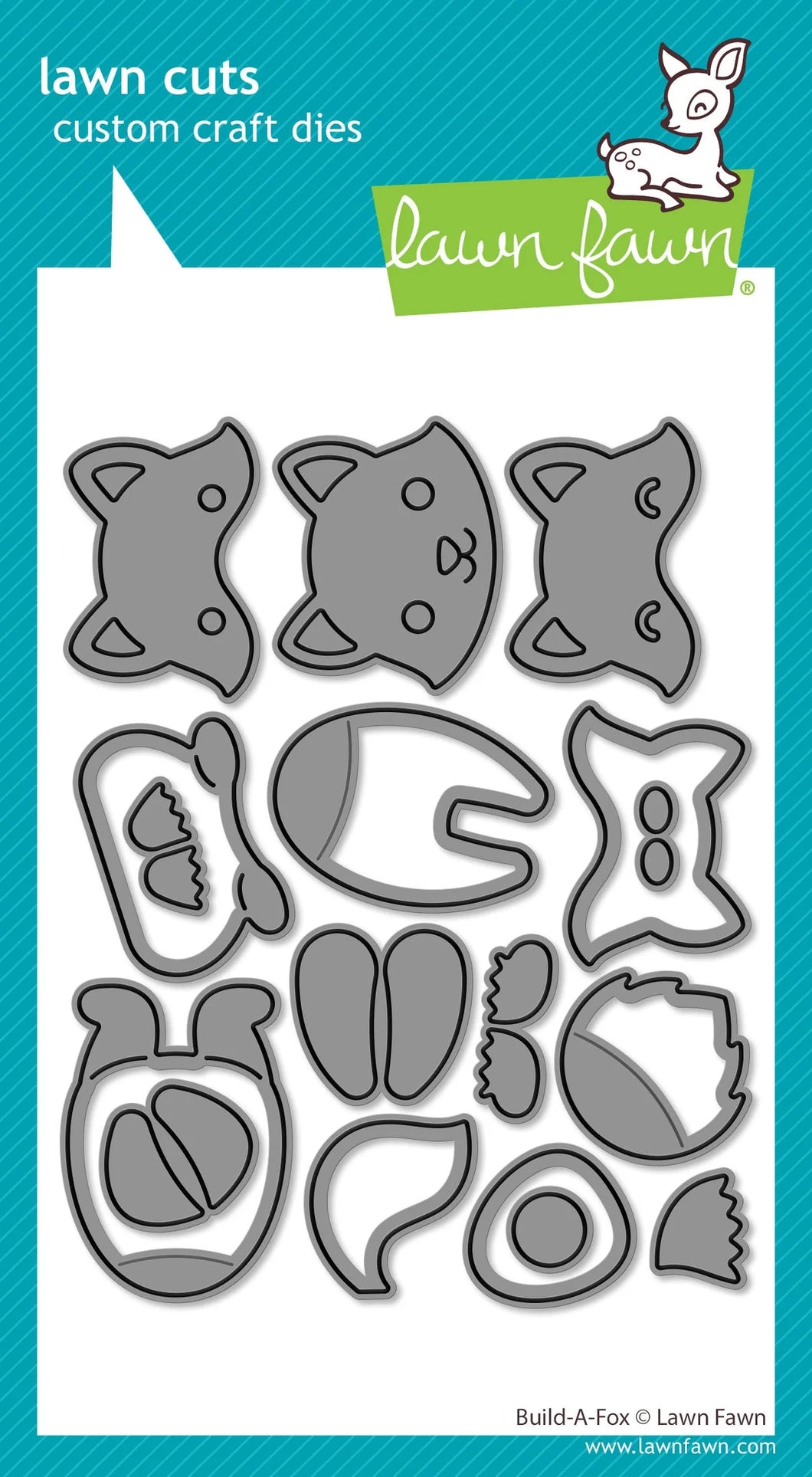 Dies: Lawn Fawn-Build a Fox