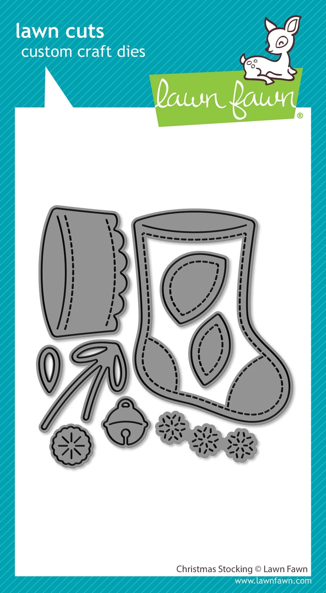 Dies: Lawn Fawn-Christmas Stocking
