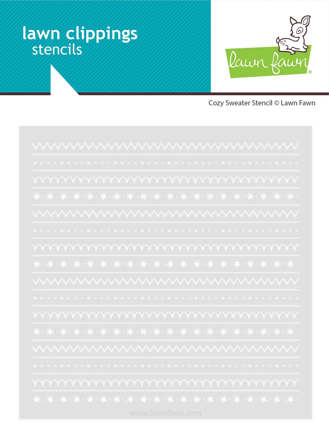 Stencils: Lawn Fawn-Cozy Sweater Stencil