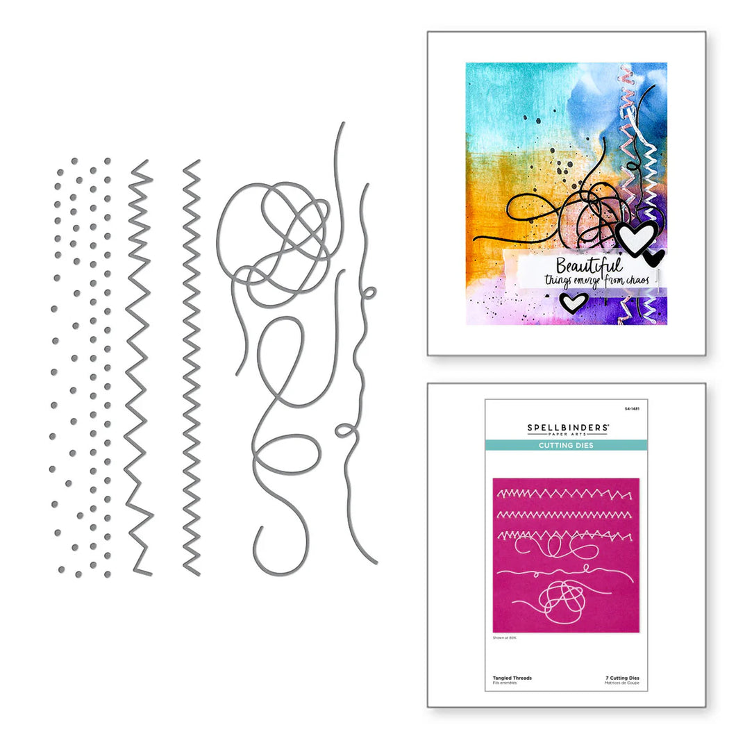 Dies: Spellbinders-TANGLED THREADS ETCHED DIES