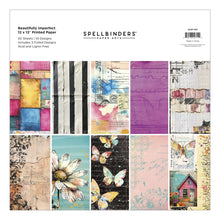 Load image into Gallery viewer, 12 x 12 Paper: Spellbinders-BEAUTIFULLY IMPERFECT PRINTED PAPER
