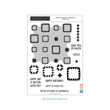 Load image into Gallery viewer, TURNABOUT™ Stamps: Concord &amp; 9th-Granny Square TURNABOUT™ Stamp Set
