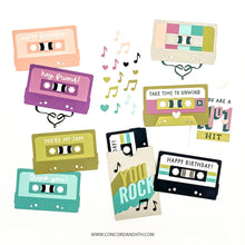 Load image into Gallery viewer, Stamps: Concord &amp; 9th-Mix Tape Rewind Stamp Set
