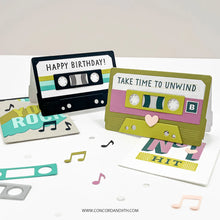 Load image into Gallery viewer, Stamps: Concord &amp; 9th-Mix Tape Rewind Stamp Set
