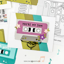 Load image into Gallery viewer, Stamps: Concord &amp; 9th-Mix Tape Rewind Stamp Set
