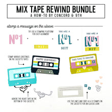 Load image into Gallery viewer, Stamps: Concord &amp; 9th-Mix Tape Rewind Stamp Set
