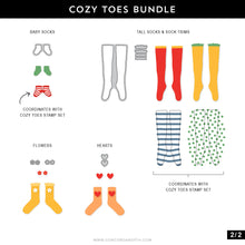 Load image into Gallery viewer, Stamps: Concord &amp; 9th-Cozy Toes Stamp Set
