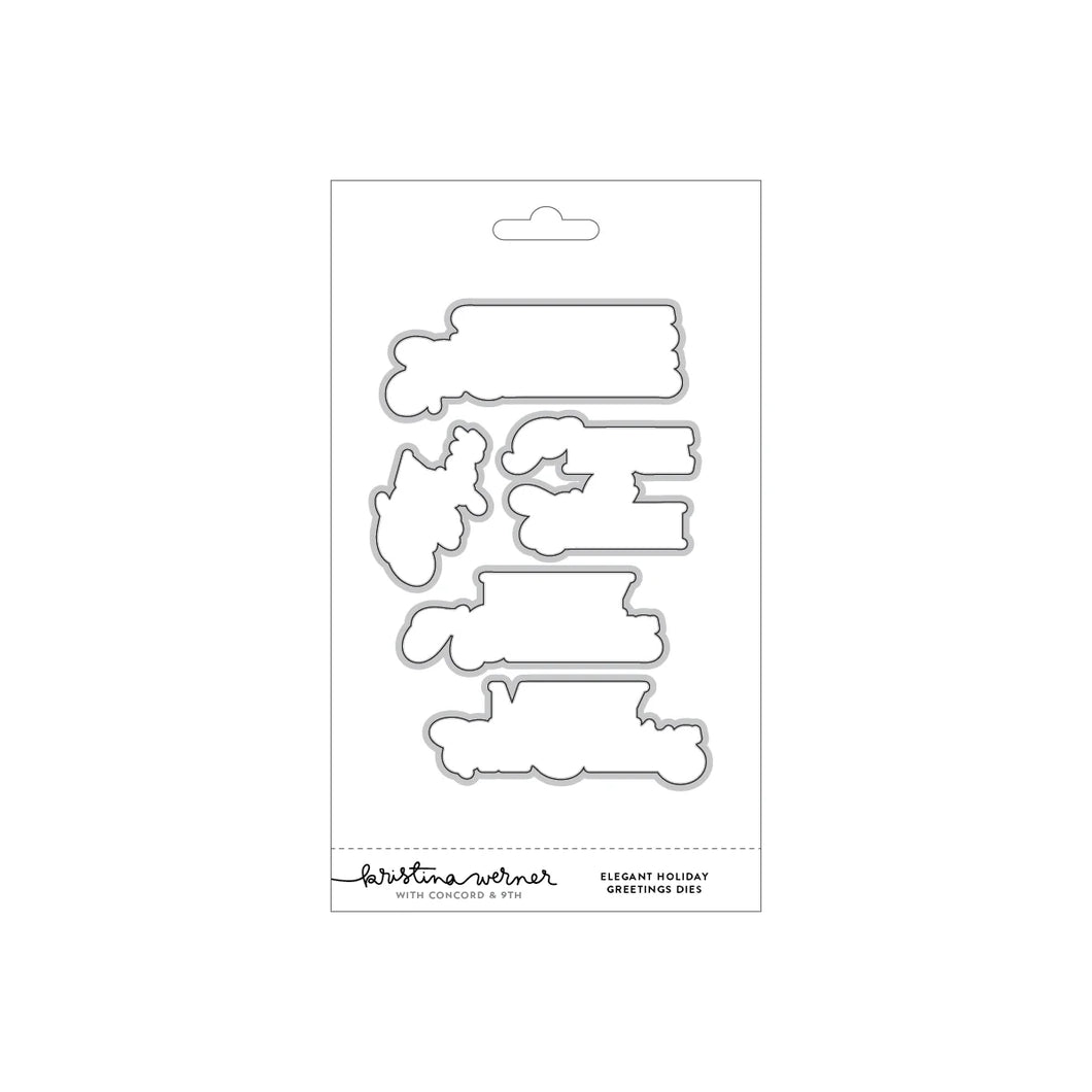 Dies: Kristina Werner with Concord & 9th-Elegant Holiday Greetings
