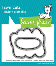 Load image into Gallery viewer, Dies: Lawn Fawn-How You Bean? Pickle Add-On Lawn Cuts
