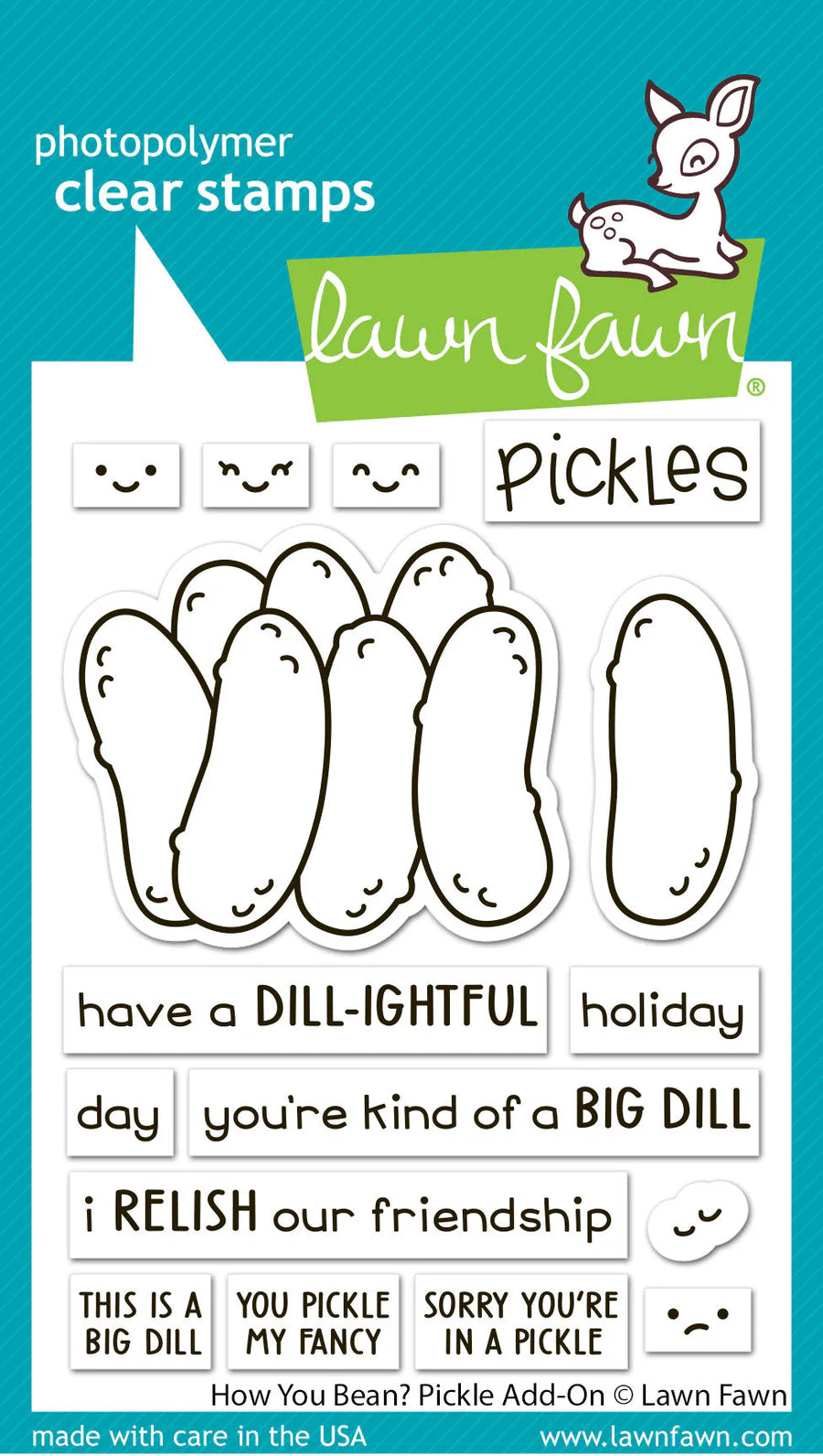 Stamps: Lawn Fawn-How You Bean? Pickle Add-On