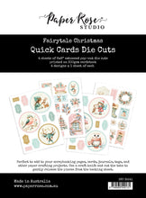 Load image into Gallery viewer, Embellishments: Paper Rose Studio-FAIRYTALE CHRISTMAS 6X8&quot; QUICK CARDS DIE CUTS
