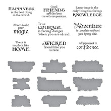 Load image into Gallery viewer, BetterPress: Spellbinders-WONDER OF OZ SENTIMENTS BETTERPRESS PLATE &amp; DIE SET
