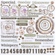 Load image into Gallery viewer, Embellishments: 49 And Market-Echoes Of Time Chipboard Bits
