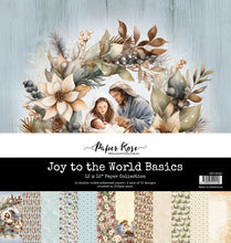 Load image into Gallery viewer, 12x12 Paper: Paper Rose Studio-JOY TO THE WORLD BASICS PAPER COLLECTION
