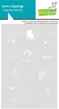 Load image into Gallery viewer, Stencils: lawn fawn-a mole lot of love coloring stencils
