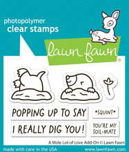 Load image into Gallery viewer, Stamps: lawn fawn-a mole lot of love add-on
