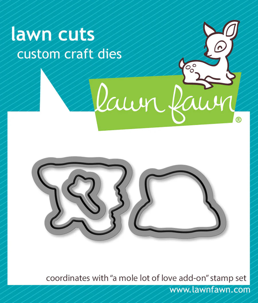 Dies: lawn fawn-a mole lot of love add-on