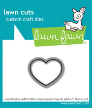 Load image into Gallery viewer, Dies: lawn fawn-critter conversation hearts add-on
