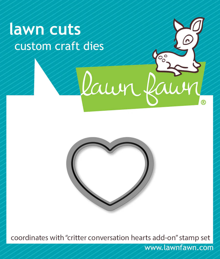 Dies: lawn fawn-critter conversation hearts add-on