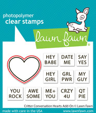 Load image into Gallery viewer, Dies: lawn fawn-critter conversation hearts add-on
